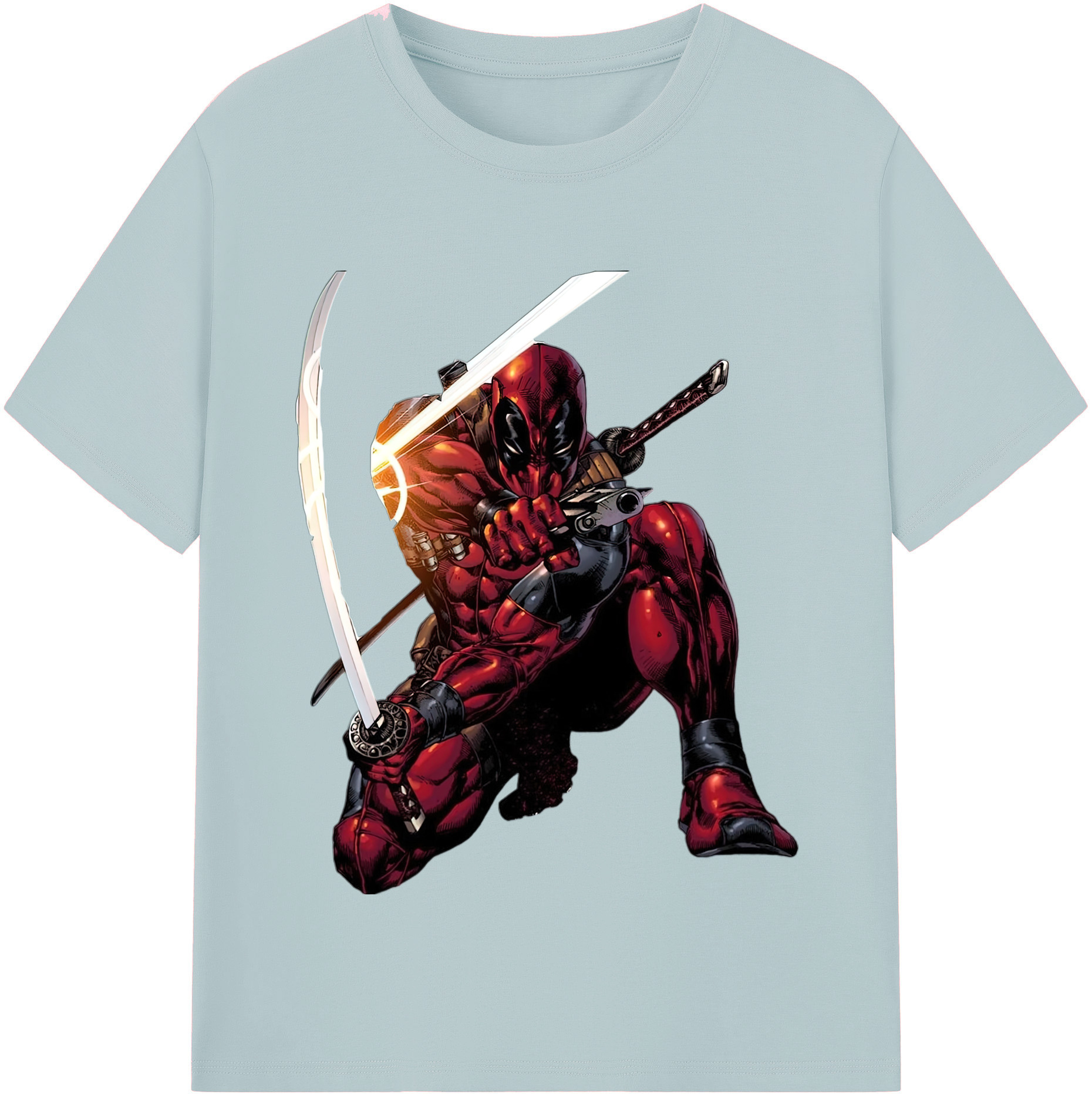 （画像用） Deadpool デッドプール 綿100％半袖Tシャツ（フロントプリント）
